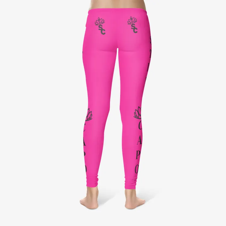 STILE CAPO QUEENS HOT PINK  Control Cotton Leggings