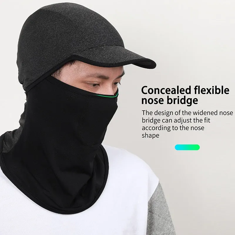 Summer Cycling Headwear Face Cover With Filter Men Women Ice Silk Anti-UV Sports Fishing Running Balaclava Cap