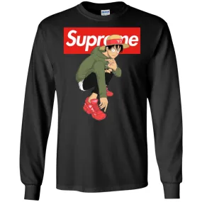 Supreme One Piece Y3 T-shirt Men Long Sleeve Shirt