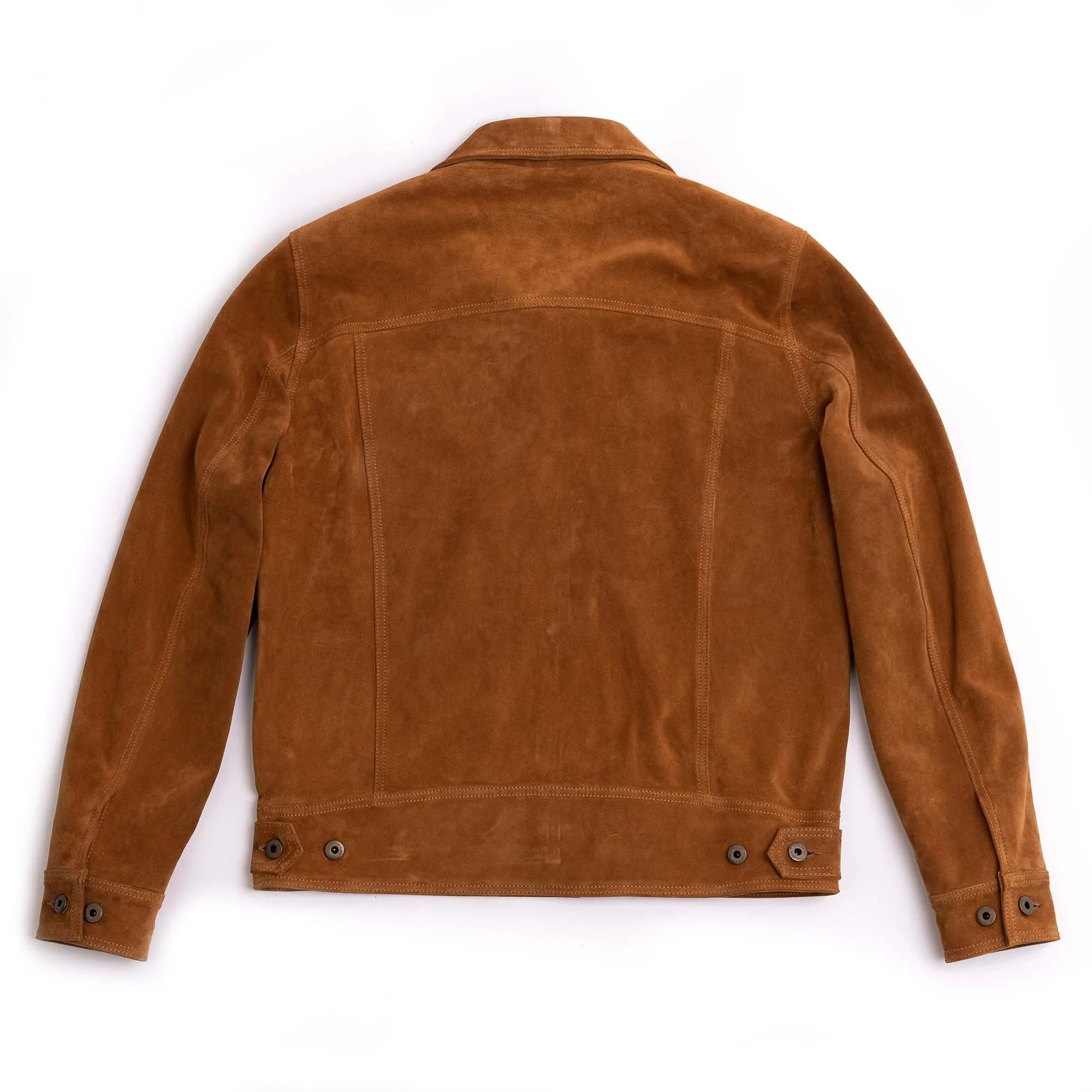 Terracotta Cognac Suede Jacket - Shangri-La Heritage