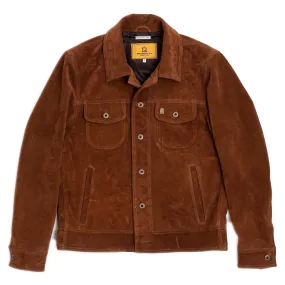 Terracotta Terra Di Siena Suede Jacket - Shangri-La Heritage