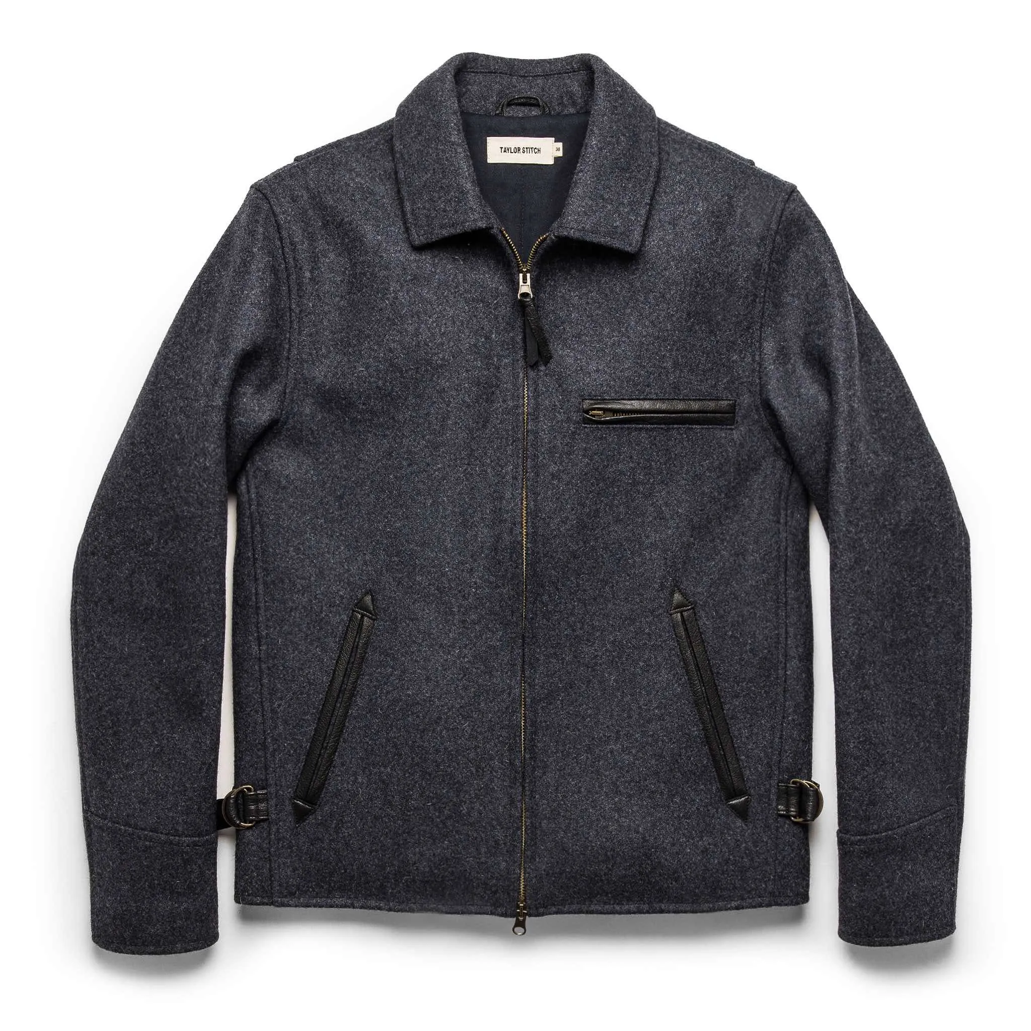 The Monterey Bomber in Navy Wool