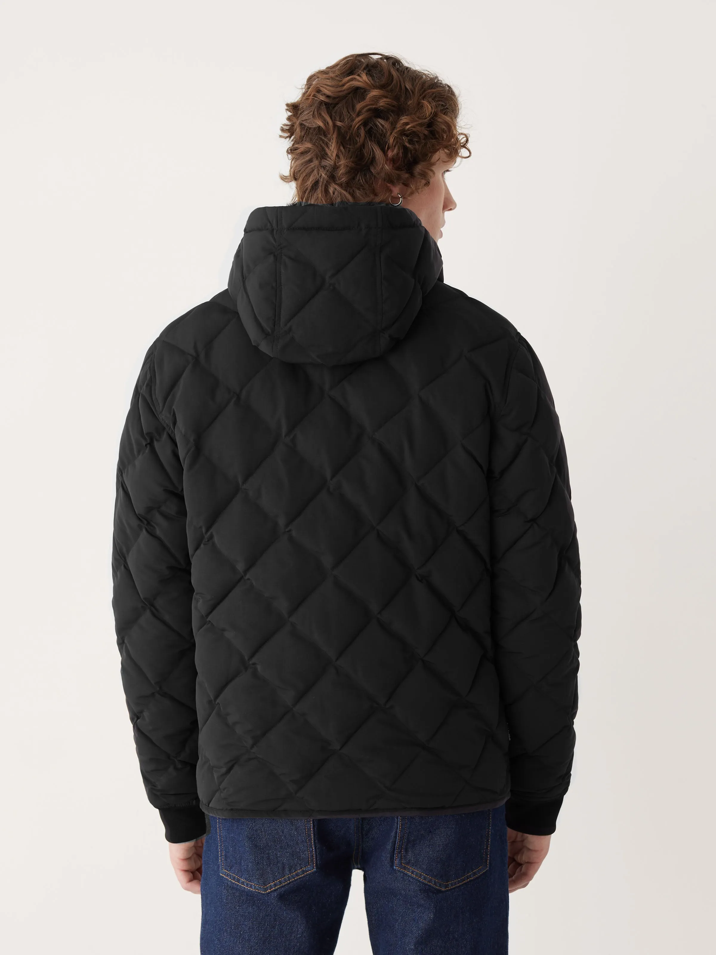 The Skyline Reversible Hooded Jacket in Black