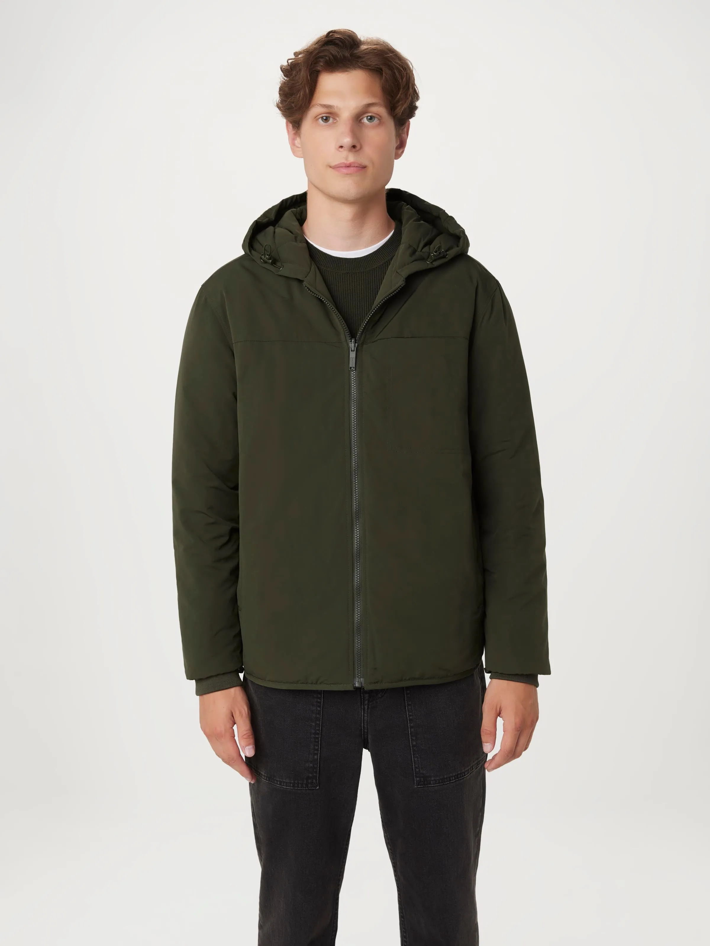 The Skyline Reversible Hooded Jacket in Rosin