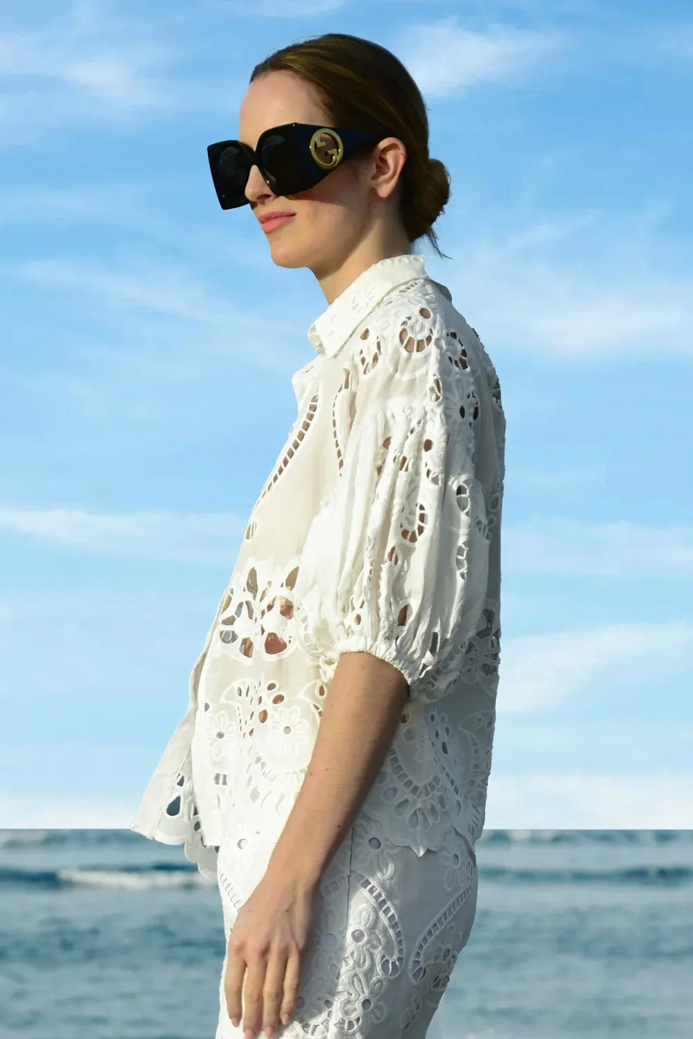 Trelise Cooper | Lace Control Shirt | White