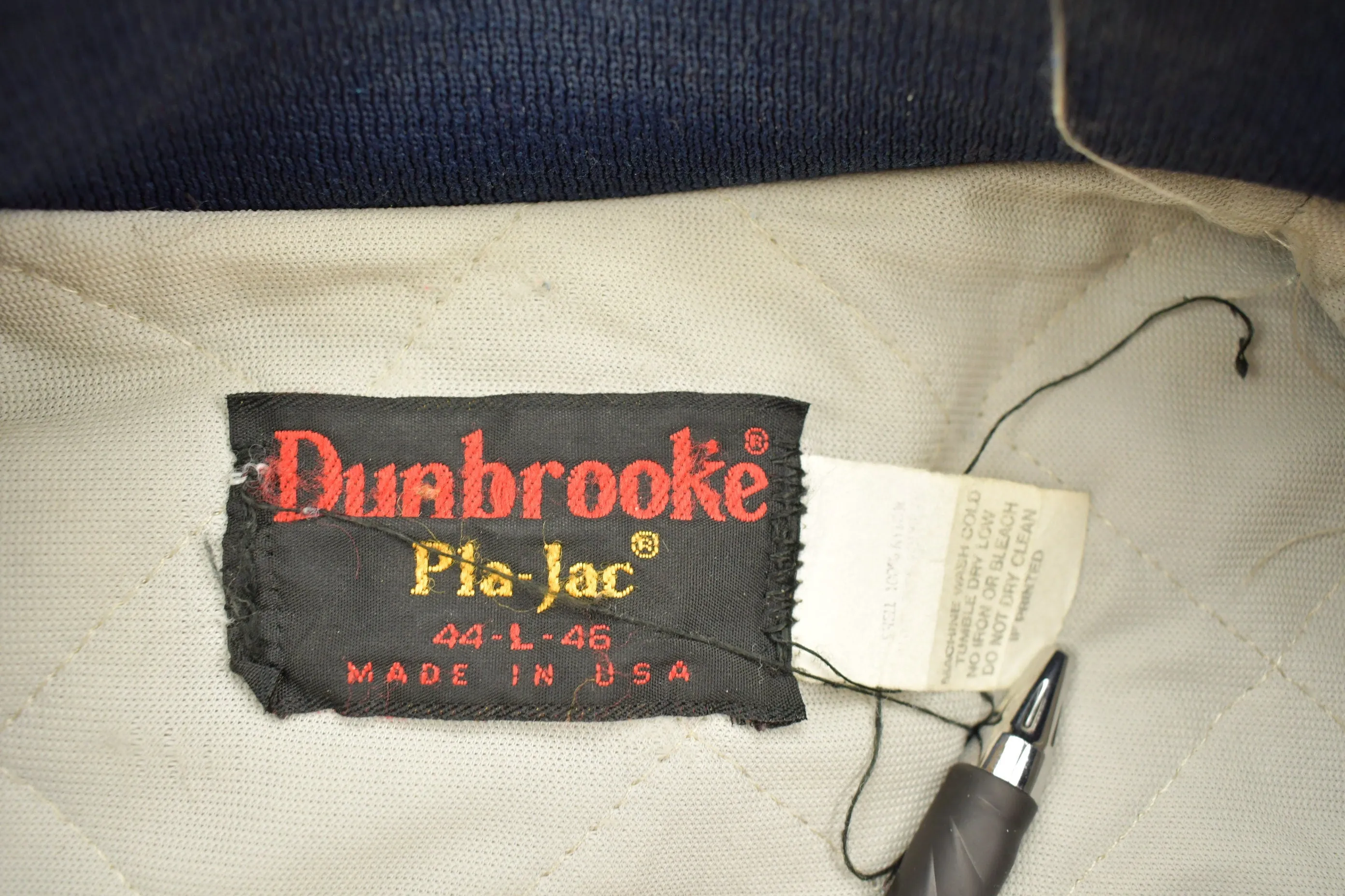 Vintage 1990s Dunbrooke Lake Mills Iowa Satin Bomber Jacket