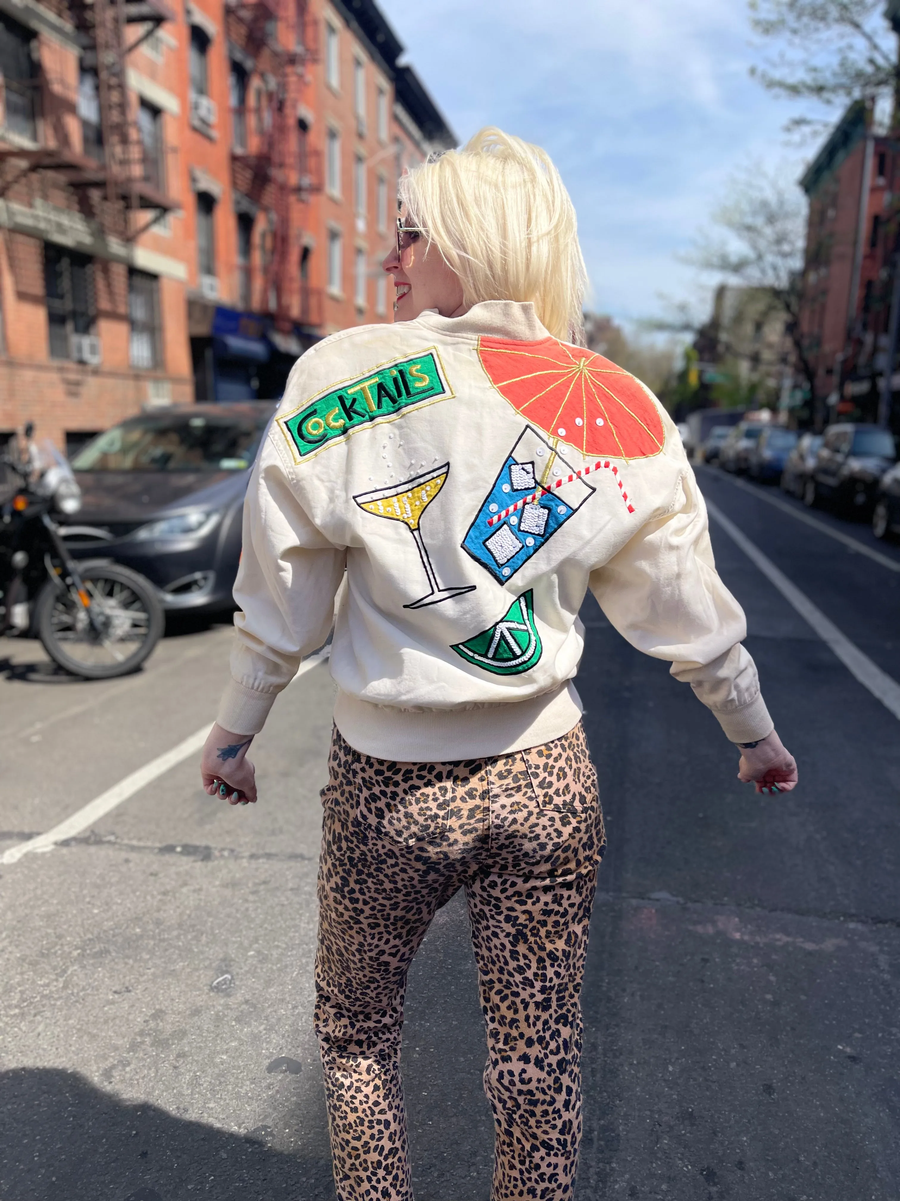 Vintage 80s Cocktail theme Jacket