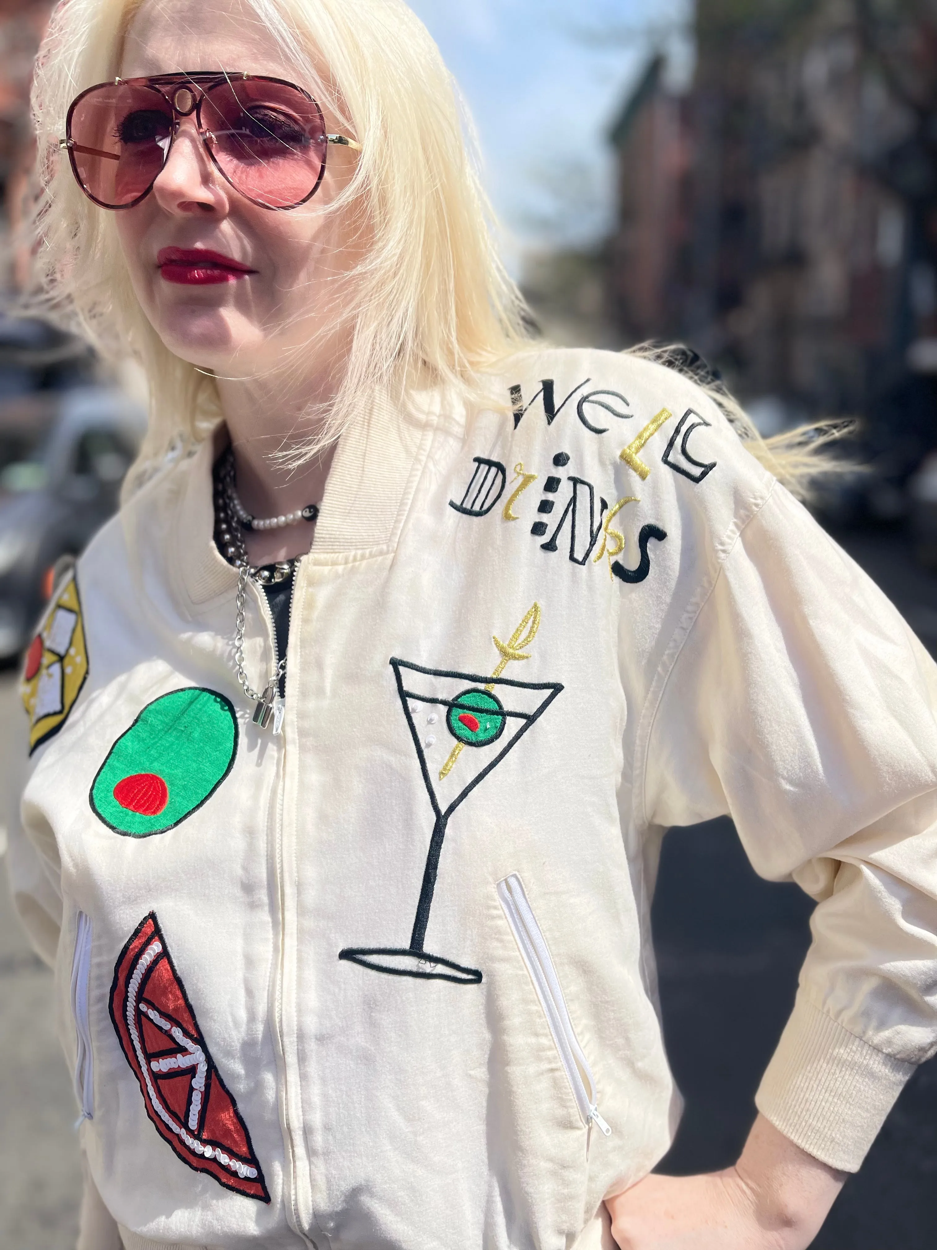 Vintage 80s Cocktail theme Jacket