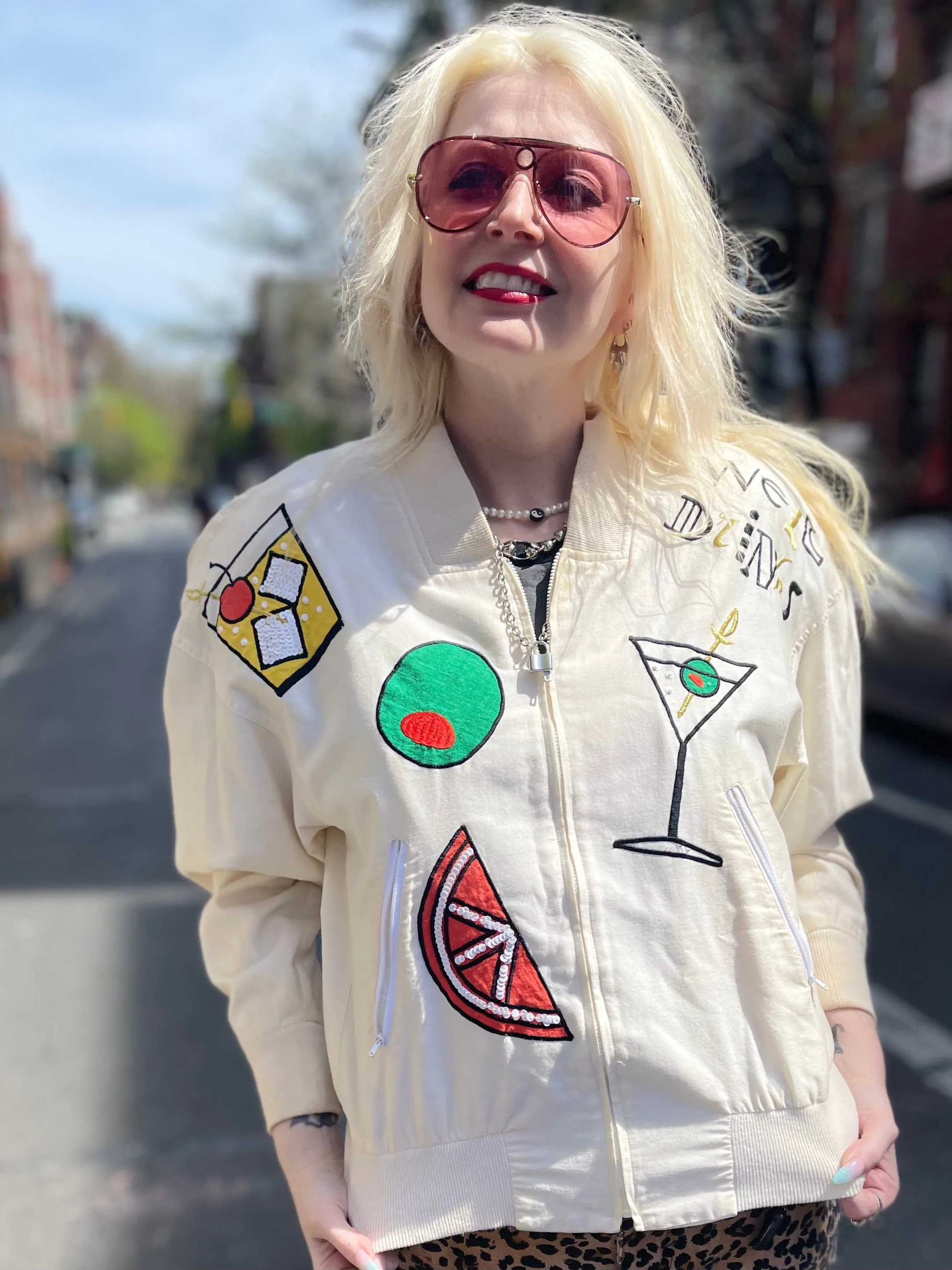 Vintage 80s Cocktail theme Jacket