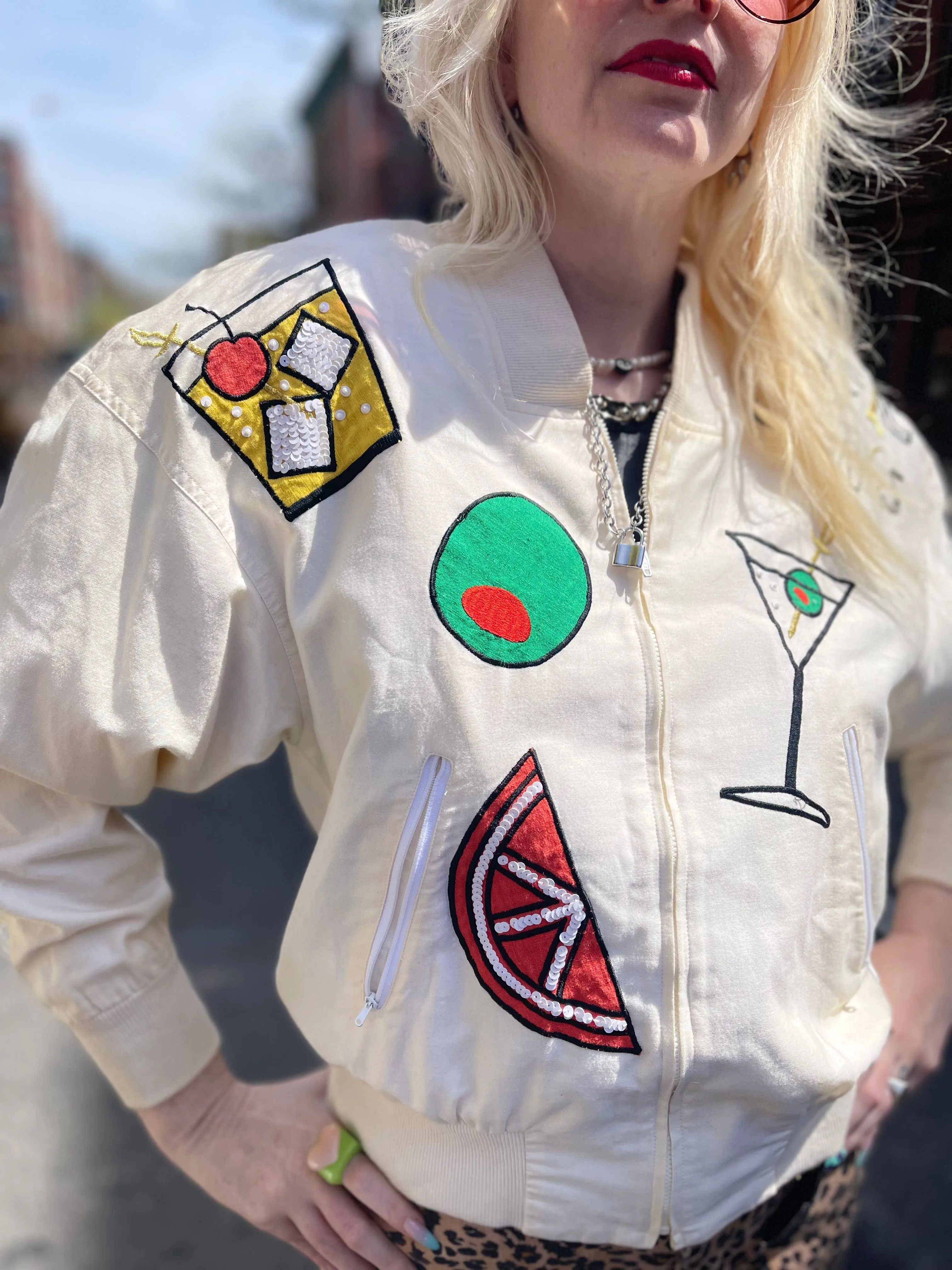 Vintage 80s Cocktail theme Jacket