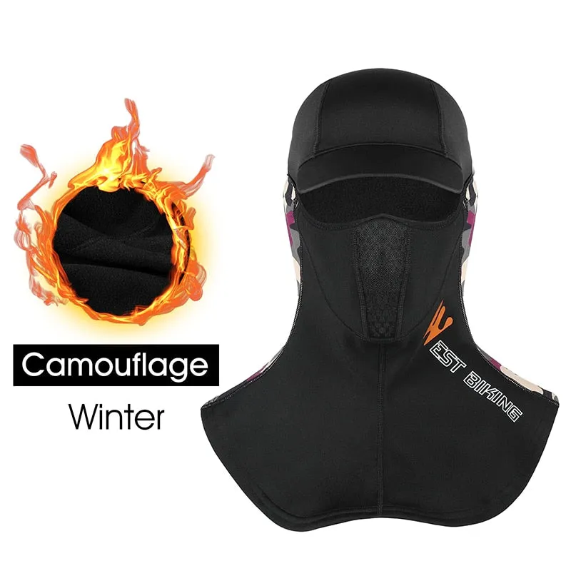 Warm Winter Cycling Cap Reflective Men Women Sport Scarf Balaclava Neck Warmer Ski Bicycle Motorcycle Running Cap Hat