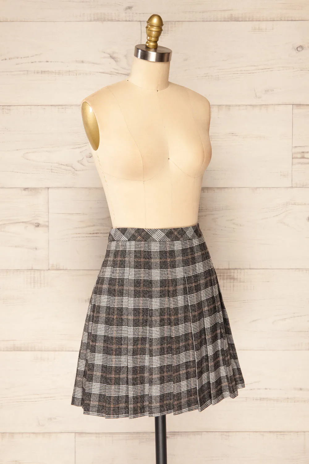 Westesw | Short Plaid Pleated Skirt