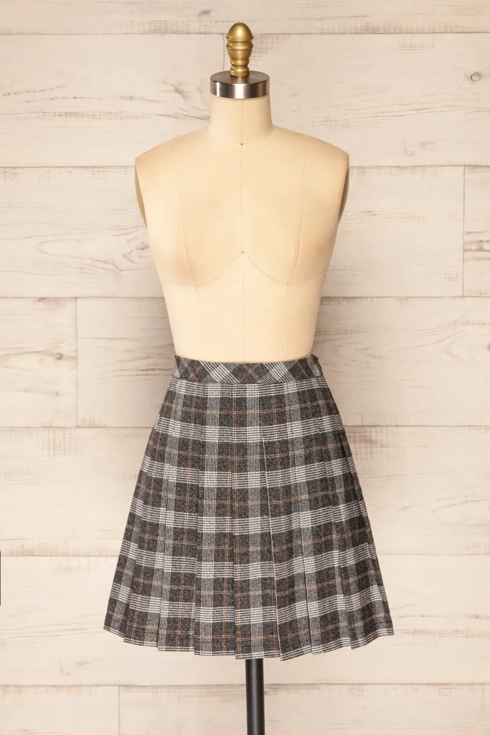 Westesw | Short Plaid Pleated Skirt