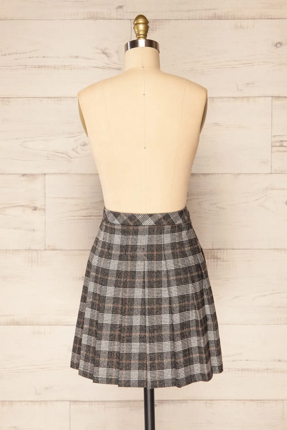 Westesw | Short Plaid Pleated Skirt