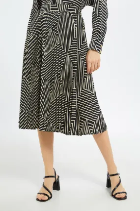 Women Assorted Printed Pleated Skirt