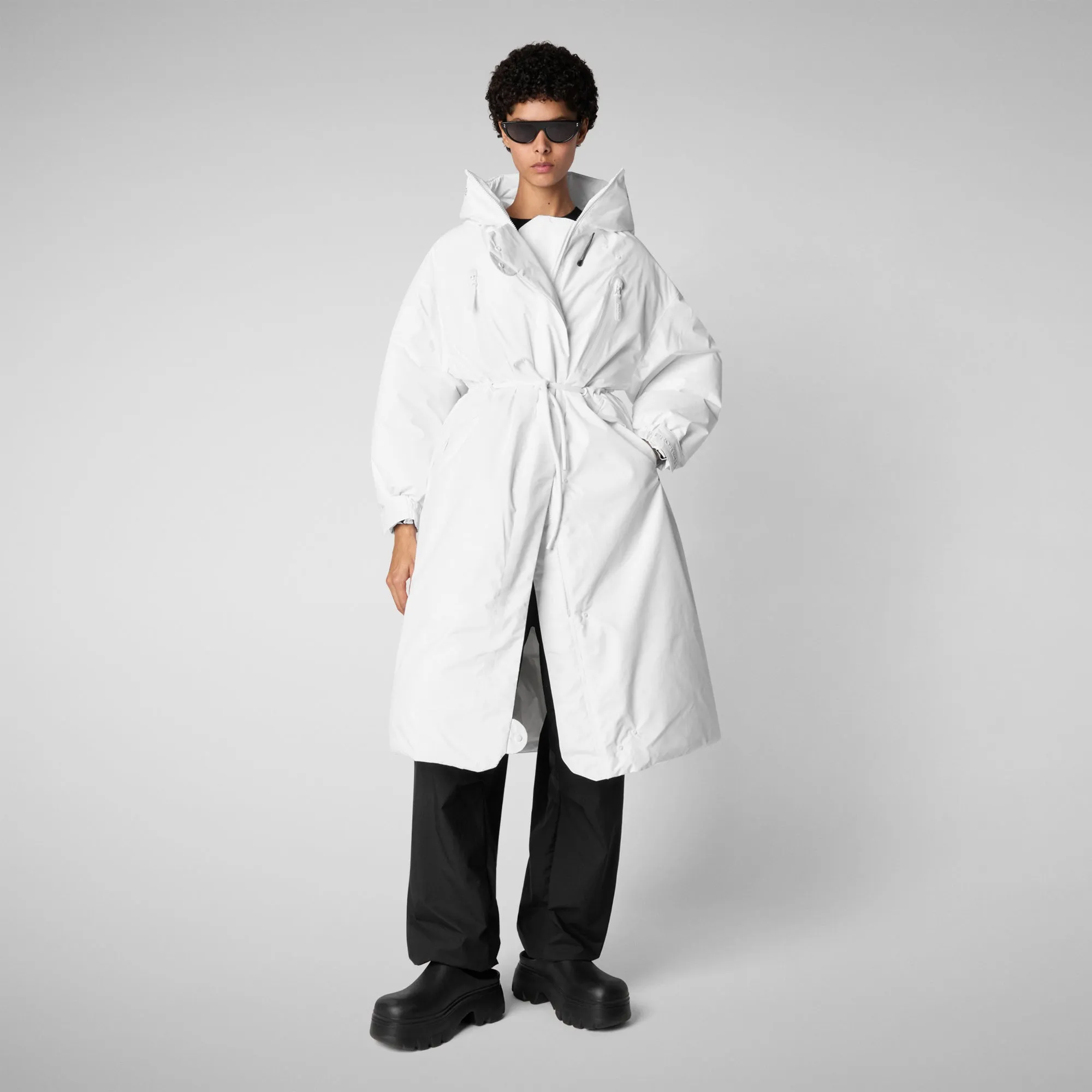 Women's parka reira in white