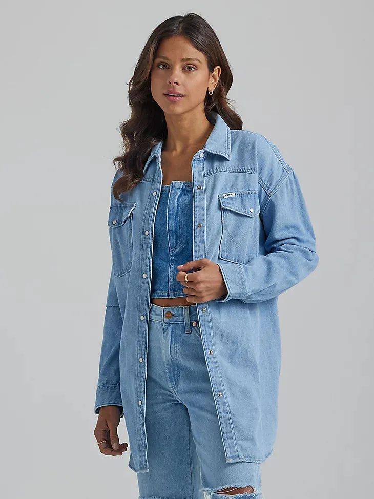 Wrangler Jada Oversized Denim Shirt