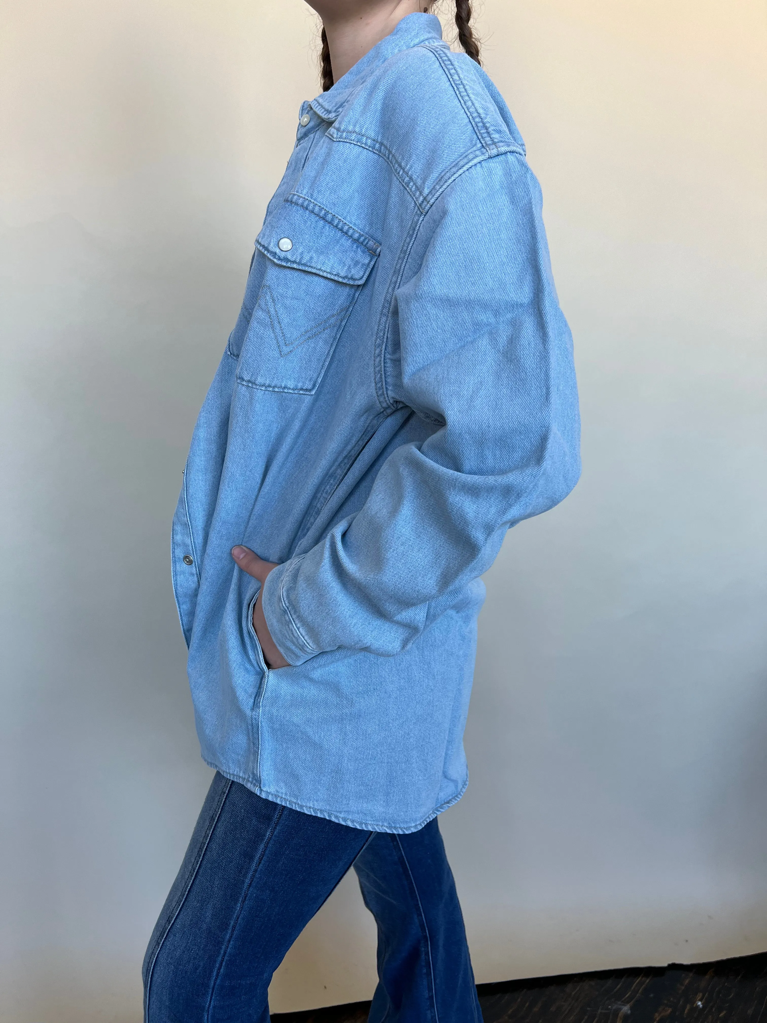 Wrangler Jada Oversized Denim Shirt