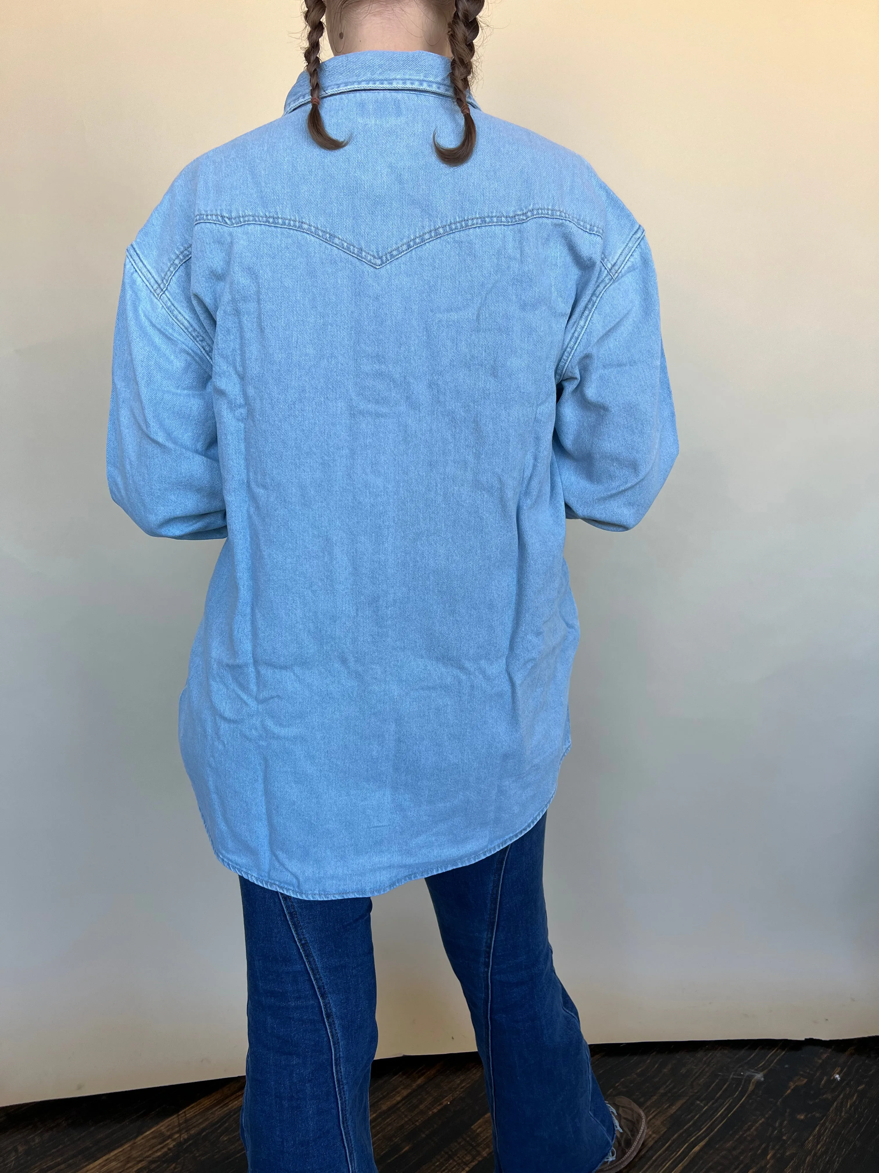 Wrangler Jada Oversized Denim Shirt