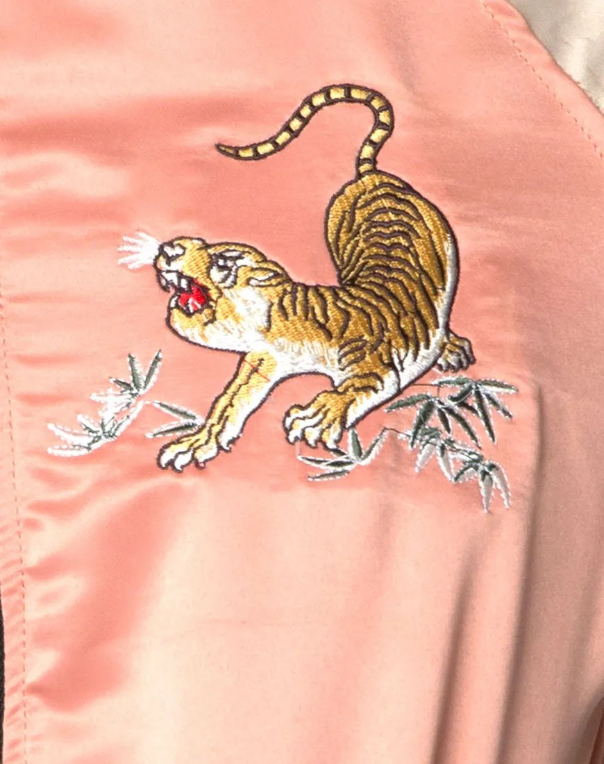 Yaw Bomber Yellow Tiger Embroidery