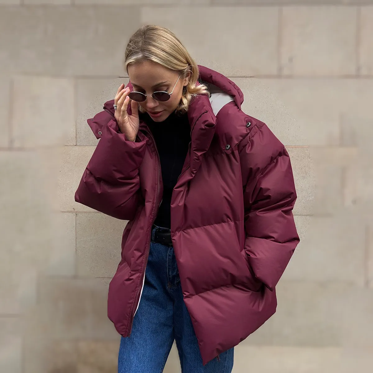 Yulia™ | Modern Warm Down Jacket with Removable Hood