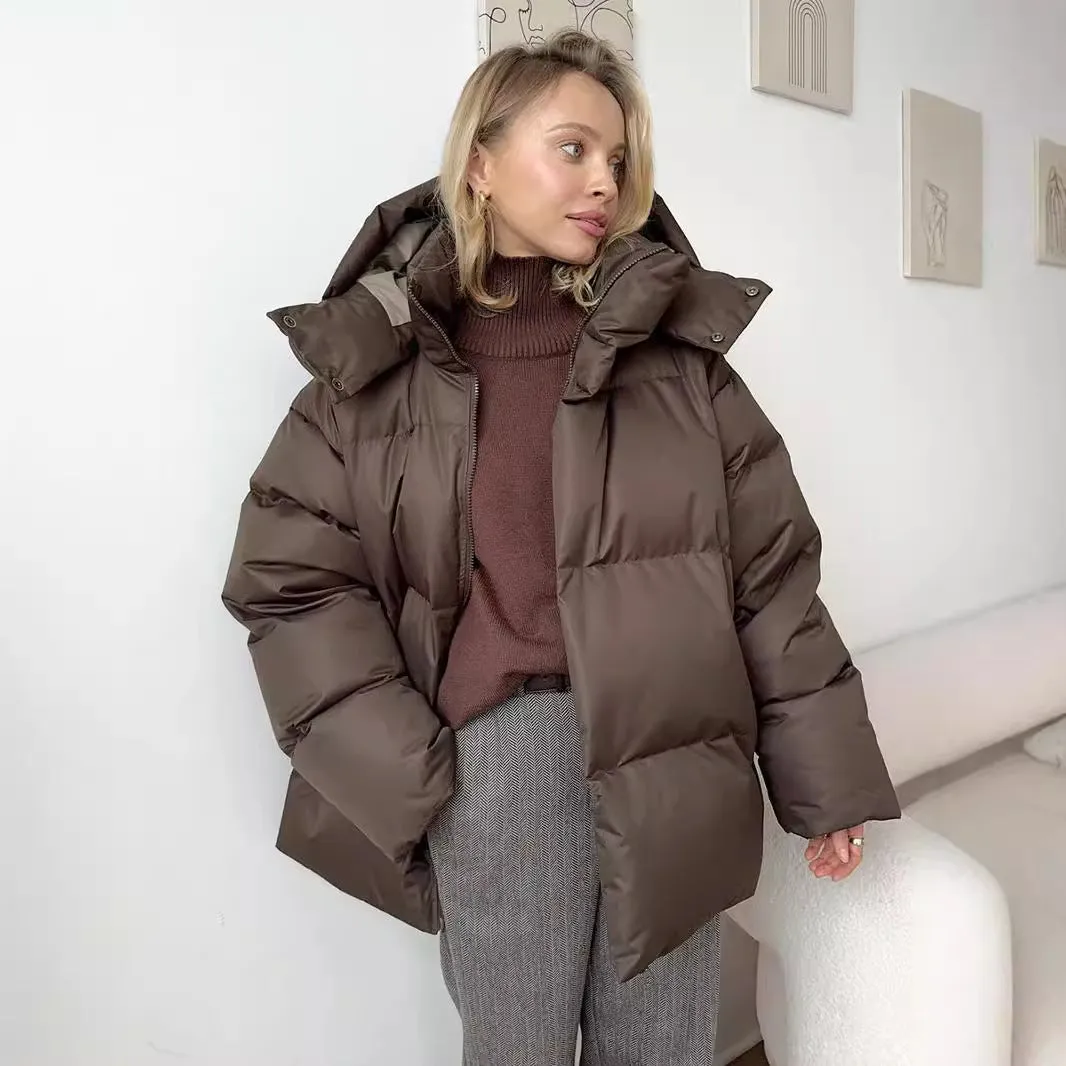 Yulia™ | Modern Warm Down Jacket with Removable Hood