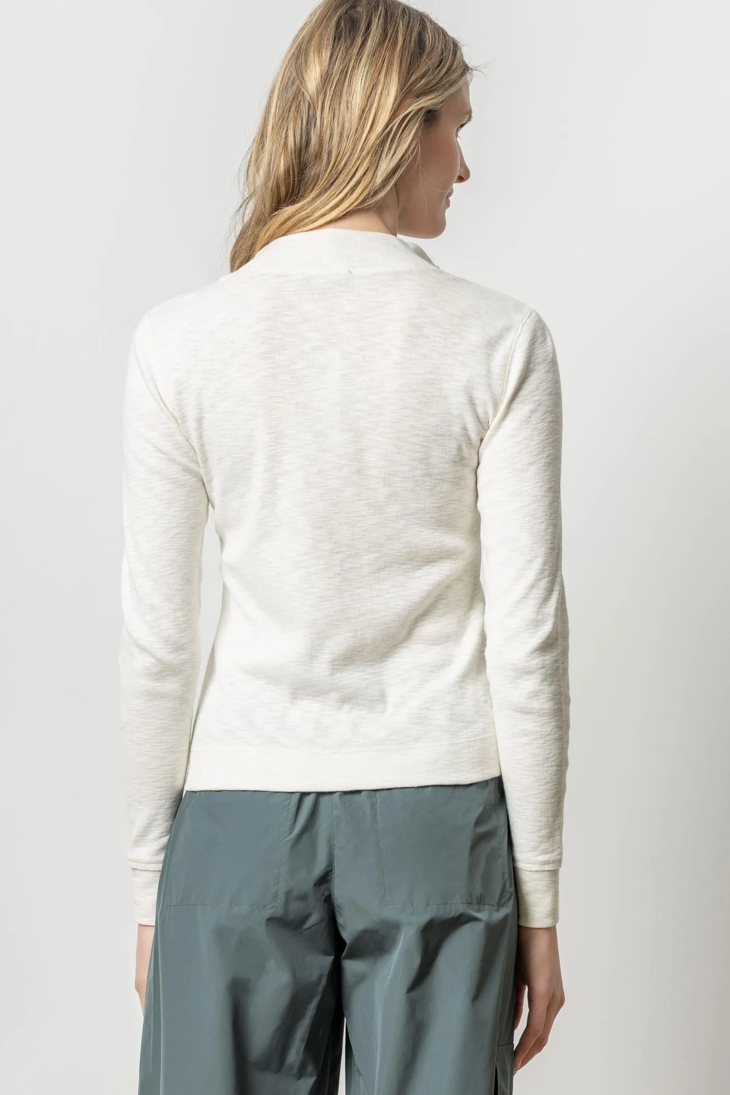 Zip Front Mock Neck